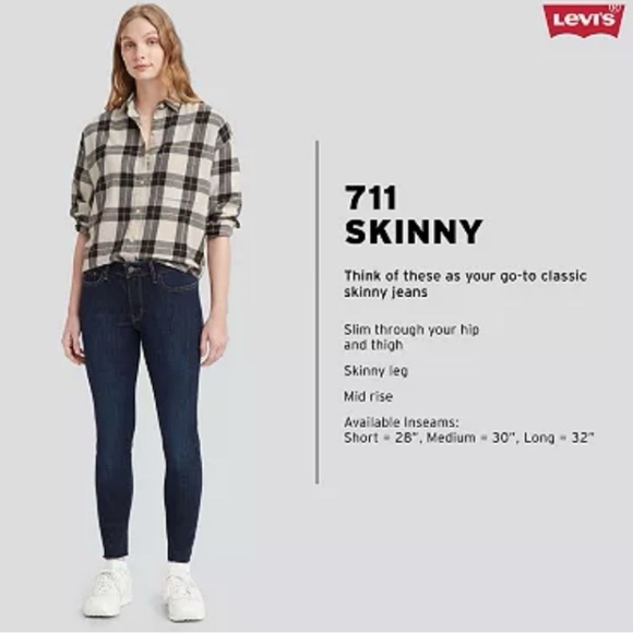 Women’s Levi’s 711 Skinny Jeans - Picture 4 of 6